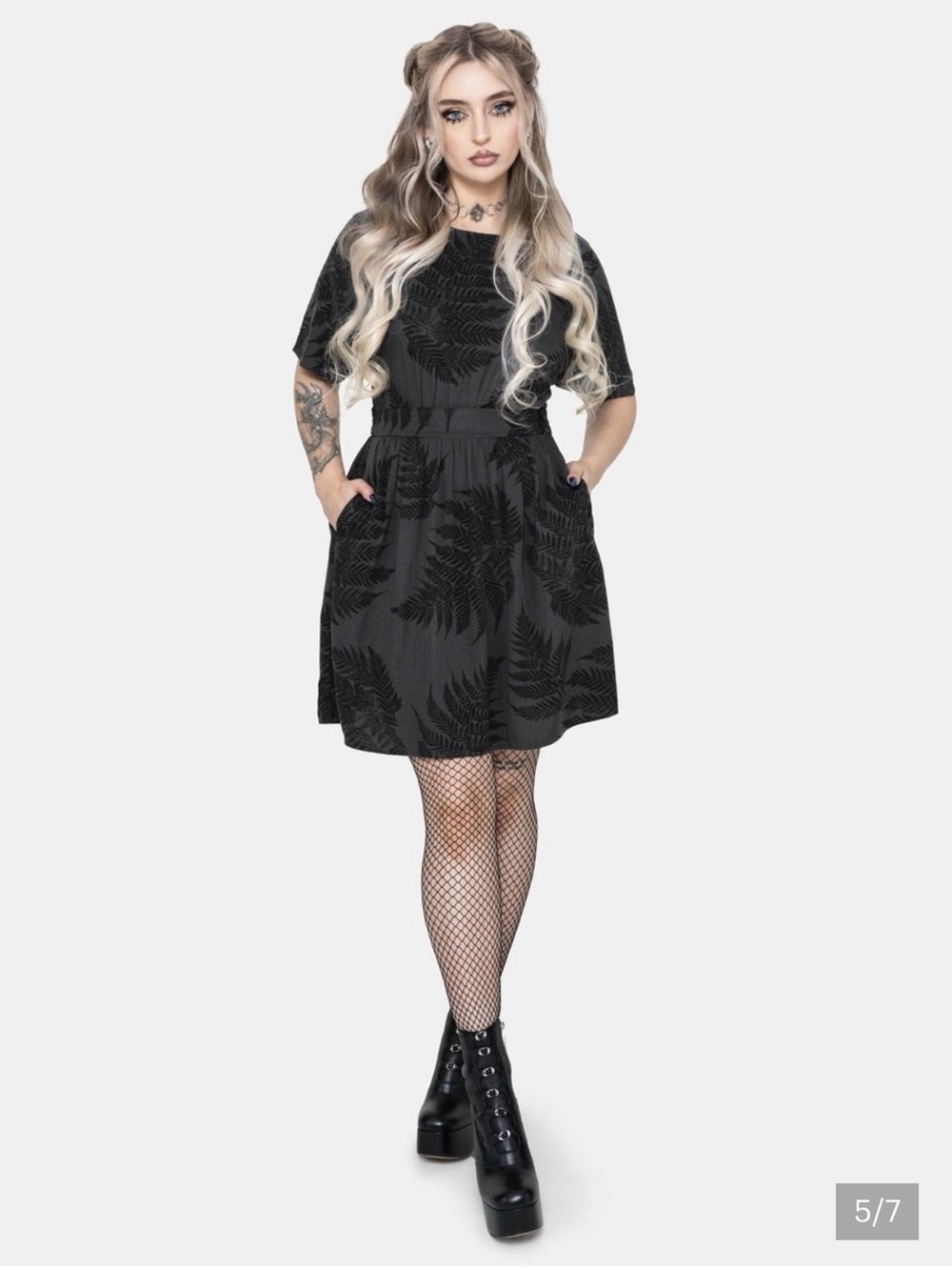 Disturbia Ruin Fern Tie Back Mini Dress Size 8